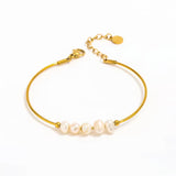 Ivory Tides Pearl Bracelet