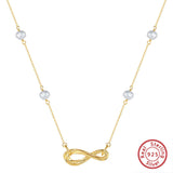 Dainty Pearl Infinity Necklace
