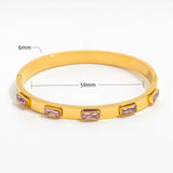 LuxeStack Gem Bangle Set