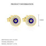 Evil Eye Bloom Stud