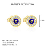 Evil Eye Bloom Stud
