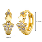 Triple Twinkle Dust Small Hoop