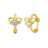 Twinkle Bow Small Hoop