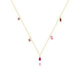 Pastel Blush Charm Necklace
