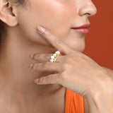 Gilded Pearls Ring