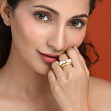 Gilded Pearls Ring