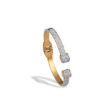 Golden Diamond Cuff Bracelet