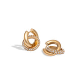 Double Donut Oval Earrings
