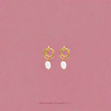 Ethereal Pearl Twist Earrings