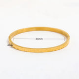 Molten Gleam Hammered Bangle