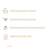 Sleek 925 Silver Solitaire Studs