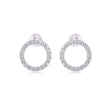 Moissanite Halo Earrings