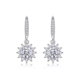 Lab Grown Snowflake Earrings (1 carat)