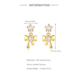 Belle Bow Sparkle Earrings