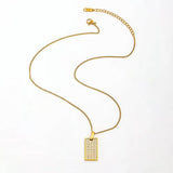 Glacier Glow Tag Necklace