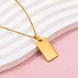 Glacier Glow Tag Necklace