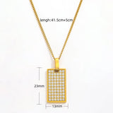 Glacier Glow Tag Necklace