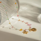 Coral Splash Necklace