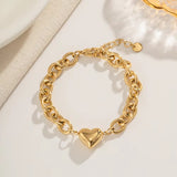 Puffy heart bracelet