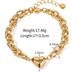 Puffy heart bracelet