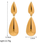 Golden Drip Drop Earrings