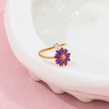 Purple Peony Ring