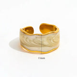 SilkWave Wide Cuff Ring