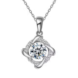 Moissanite Halo Dangles