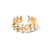 Luxe Leaf Vine Ring