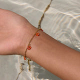 Tangerine Citrus Daisy Set