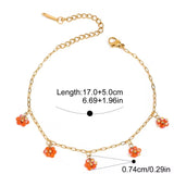 Tangerine Citrus Daisy Set