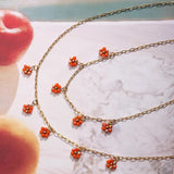 Tangerine Citrus Daisy Set