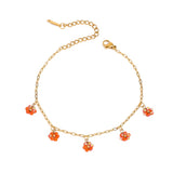 Tangerine Citrus Daisy Set