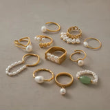 Lustre Pearl Duo Ring
