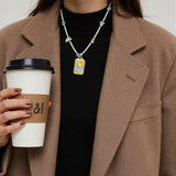 Geometric Radiance Necklace