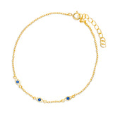 Deep Evil Eye Sparkle Bracelet