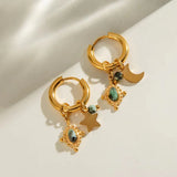 Midnight Aura hoop Earring