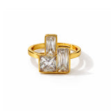 Crystal Block Ring