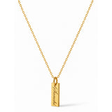 Rectangle Gold Plated Pendant
