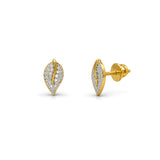 Lumière Leaf Diamond Studs