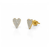 Amora Heart Diamond Studs