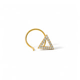 Aurelia Triangle Nose Pin