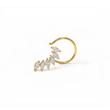 Aurelia Leaf Cascade Nose Pin