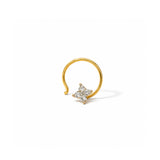 Celeste Floral Diamond Nose Pin
