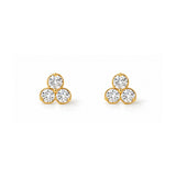Trinity Diamond Stud Earrings