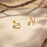 The Vortex Gold Plated Stud