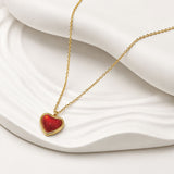 Carnelian Love Gold Plated Neckalce