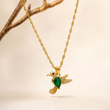 Aurelia Bird Gold Plated Necklace