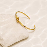 Knot Cuff Gold Plated Bracelet