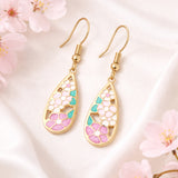 Mosaic Bloom Drop Earrings
